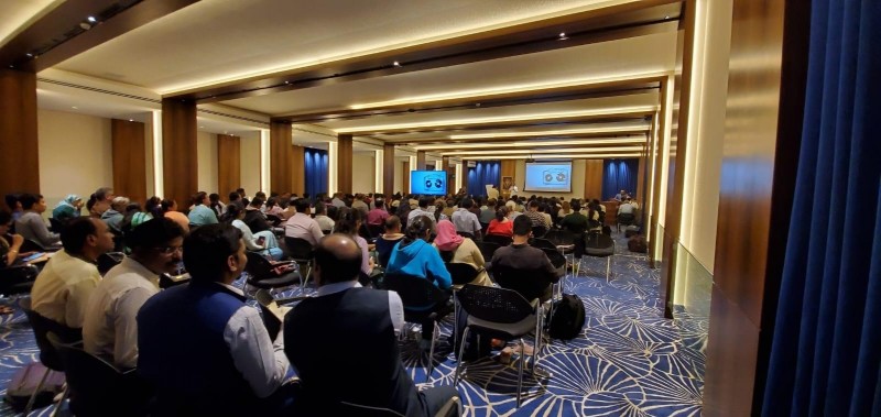 Audiencia durante la ponencia de D. Luján en el Congreso Internacional de Mumbai