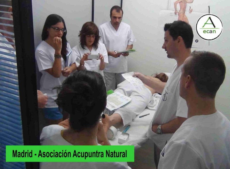 Durante los cursos en Madrid